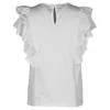 Blusas femininas babados chiffon camisa jacquard oco para fora superior branco casual feminino flanela