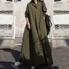 Lente en zomer oversized lange shirt jurk retro mouw casual katoen maxi petite lengte 240313