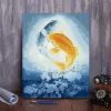 Numero Pittura a olio digitale riempimento Cinese di buon auspicio Ruyiyi Goldfish Carp Portico decorazione colore pittura acrilica a colori ad olio