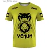 Men's T-Shirts Mens T-shirt 3D Print Outdoor Fitness Sports Top Casual O-neck Short Slve Quick Drying T-shirt Summer Trendy Clothing Y240314