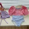 Swimwear Girl QuickDrying Sunscreen Swimwear 2023 New Children Patchwork Swimsuit 17 Year Kid One Piece Toddler Infant Bathing Suit