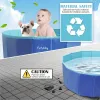 Sprutor vikbar hund pool hund simning pool pvc husdjur simning badkar badkar husdjur simning pool hopfällbar badpool för hundkatter barn