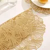 Kussen Luxe Ronde Placemat Uitgeholde Bloemvormige Tafelmat Geperst Placemats Decor Bruiloft