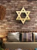 Signs Star of David wooden wall decor,decoration for living room,kitchen,bedroom,entryway,garage,office,symbol,Jewish Magen Hebrew