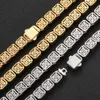 10 mm vierkante rock suikerketting zirkoon accessoire trendy hiphop nieuwe lente gesp herenarmband