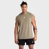 Hommes en vrac sans manches coton chemises mâle respirant sport maillot de corps gilet de course Singlet hommes Fitness gymnases débardeurs 240329