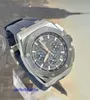 AP Orologio moderno Orologio alla moda Royal Oak Offshore Serie 26420IO Anello in ceramica di precisione in acciaio Tre occhi Moda uomo Tempo libero Affari Orologi meccanici sportivi