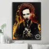 Stitch 5D Star Marilyn Manson Diamond Art målningssatser Rock Musik Sångare Cross Stitch Brodery Picture Wall Art Mosaic Bedroom Decor