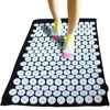 Acupressure Mat Sensi Massagekudde Set Kuznetsovs Applicator för Neck Foot Yoga med Needle Back Massager Cushion Pad 240307