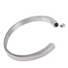 Bangles Cremation Jewelry for Ashes of Loved One Stainless Steel Memorial Urn Bangles Cremation Jewelry Women Bracelets