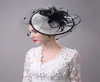Vintage cage à oiseaux chapeaux de mariée fleur mariage mariée voile cage à oiseaux Tulle cheveux accessoires plume chapeaux décoration pour les femmes Bridesmai9139913
