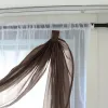 Cortinas Europa Cachecol Valance Design Luxo Voile Sala de estar Cozinha Quarto Janela Tratamentos Cortina 1 PCS