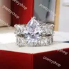 Band Rings Ins Top Sell Wedding Rings mousserande lyxiga smycken 925 Sterling Silver Water Drop 5a Cubic Zircon Party Cz Diamond Gemstones Women Wedding Par