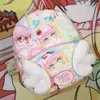 Backpacks Cartoon 2D Girl Cute Splicing Plush Bags Y2k Anime Japanese Style Soft Mini Backpacks Women Fashion Double Shoulder Bag KawaiiL2403