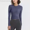 Desginer Bras Lululemmon Same Exudes Minceur Slim Fit avec encolure ronde et une coupe croisée pour la course à pied, le Pilates, l'exercice, le yoga, 24SS