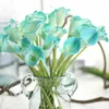 135inch PU Mini Quality Real Lily Flower Home Decoration Birthday Wedding Banquet Scene Decor Artificial Flowers 240223