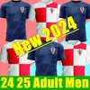 2024 CROACIA MODRIC SOCCER JERSEYS Équipe nationale Mandzukic Kalinic 24 25 Shirt Football Kovacic Rakitic Kramaric Uniforms