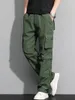 Herrenhosen Abnehmbare Retro-Overalls Jungen- und Mädchen-High-Street-Sonnenschutz-Fallschirmjägerhosen Baggy Hardpants mit weitem Bein