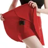 Skirts Women Pleated Tennis Skirt with Pockets Shorts Athletic Crossover High Waisted Fitness Golf Skorts Workout Sports