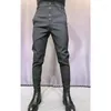 Pantalons pour hommes Business Men Office Classic Solid Color Slim Angleterre Style Pantalon décontracté Streetwear Gentleman Crayon L126