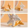 Jewelry Pouches Starfish Box Trinket Boxes Gift Room Decor Aesthetic Necklace Organizer Case Jeweled Holiday Party Favor Metal