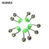 Parts Fishing Rod Bite Alarms Fishing Accessory Fishing Bells Rod Alarm Clamp Tip Clip Bells Ring Green Plastic