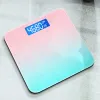 Scales Pink Bathroom Scale Floor Digital Scale Weight Glass LED Smart Scale Electronic Balance Weight Scale