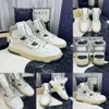 Designer-Freizeitschuhe für Herren, Distressed-Effekt, Sneaker, modische High-Top-Turnschuhe mit Gummisohle, mit Box 535