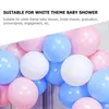 Decoración de fiesta 100 PCS Globo blanco redondo mate Hombre Feliz cumpleaños Decoraciones Kit de arco Globos de emulsión para mujeres