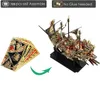 3D Puzzles Piececool 3D metal boat model Kit Adult build kit Wind Wreck Model Kit Brain teaser DIY Handmade toy Gifts for teen mens and 240314