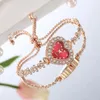 Wristwatches Women's Diamond Watches Bracelet Easy Read Heart Shape Dial Eting And Dating Office