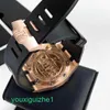 AP Horloge Top Machinery Horloge 26062 Gesmeed Carbon 18k Rosé Gouden Kast 44mm Diameter Automatisch Mechanisch Herenhorloge