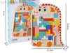 3D-pussel träpussel montessori leksaker tetris roliga och föränderliga babyhand-on 3d pussel pussel för barn småbarn utbildningsleksaker 240314