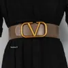 Valentino Coat Button Valentino Belt Letter Net Matching Red Belt Light Metal Luxury Head Leather Small with Crowd Skirt Big V Waist Belts High-quality Size 9259