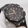 Male AP Wrist Watch Epic Royal Oak Offshore 26405CE Mens Watch Black Ceramic Fluorescent Digital Pointer Automatic Mechanical World Famous Swiss Watch