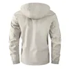 Fashion Mens Casual Windbreaker Jackets Hooded Jacket Man Waterproof Outdoor Soft Shell Winter Coat Clothing Warm Plus Size 240229