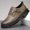 Mens Oxfords Breattable Leather Flats Formell British Style Dress Shoes Fashion Luxury Casual Low Top Sneakers 240312