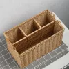 Cestini Cestino degli attrezzi Stoviglie per esterni Stoviglie in tessuto decorativo Contenitori per il bagno Desktop Pp Articoli vari in imitazione rattan