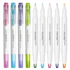 Penne 5 pz/set Nuovi Colori UNI PROPUS Finestra A Doppia Testa Evidenziatore PUS103T Studente Pittura Graffiti Pennarello di Colore Morbido PUS102T