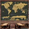 Pinturas Deluxe Scratch World Map - Personalizado Off Foil Layer Coating Maps Cartaz com Bandeira Nacional Arte de Viagem como um presente Dro Dhlh8