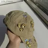 Ball Caps Whitney Wang Tasarımcı Tarzı Moda Sokak Giyim El Yapımı Sequins Elmas Boncuk Çiçek Beyzbol CS Kadınlar Şık Şapka L240314