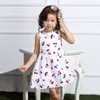 Großhandel neue Kinder koreanische Prinzessin Kleider Designer Sommer dünne Mädchen ärmellose bedruckte Kleider Partykleider Kinderbekleidung geeignet für Alter 2-6 DHL