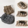 Mats 2023 Pet Dog Soffa Bed Kennel Mat Soft Puppy Bed Cat House Warm Pet Soffa Cat levererar stor hund vinter multifunktionell 3 i 1