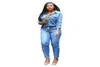 2020 Nieuwe Womens Vintage Plus Size Jeans Jumpsuit Romper Lange Mouw Knop Overalls Voor Vrouwen Jump Suit Combinaison S3XL5466994