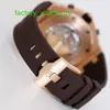 AP Watch Montre Tourbillon Watch Royal Oak Offshore 26470OR Elephant Grey Men's Watch 18k Rose Gold Automatic Mechanical Swiss Watch Luxury Gauge 42mm