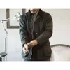 2024 primavera jaquetas masculinas primavera super qualidade retro encerado lona algodão elegante jaqueta à prova de água casacos masculinos