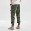 Pantalons pour hommes Joggers Cargo Hommes Casual MultiPocket Pantalon Homme Pantalon de survêtement Streetwear Track Tactique Gris