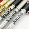 Fountain Pens Fountain Pens YAMALANG Luxury Signature CT Pen Metal Cut-out Lighting Design Comfortable Writing Stationery Q240314