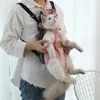 Pet Cat Bags Breathable Outdoor Pet s Small Dog Cat Backpack Fashion Travel Pet Bag Transport Puppy 240312