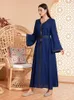 Vêtements ethniques 2024 Robes de fête de l'Aïd pour femmes Ramadan Abaya Robe de soirée musulmane Dubaï Kaftan Marocain Robe islamique arabe Jalabiya